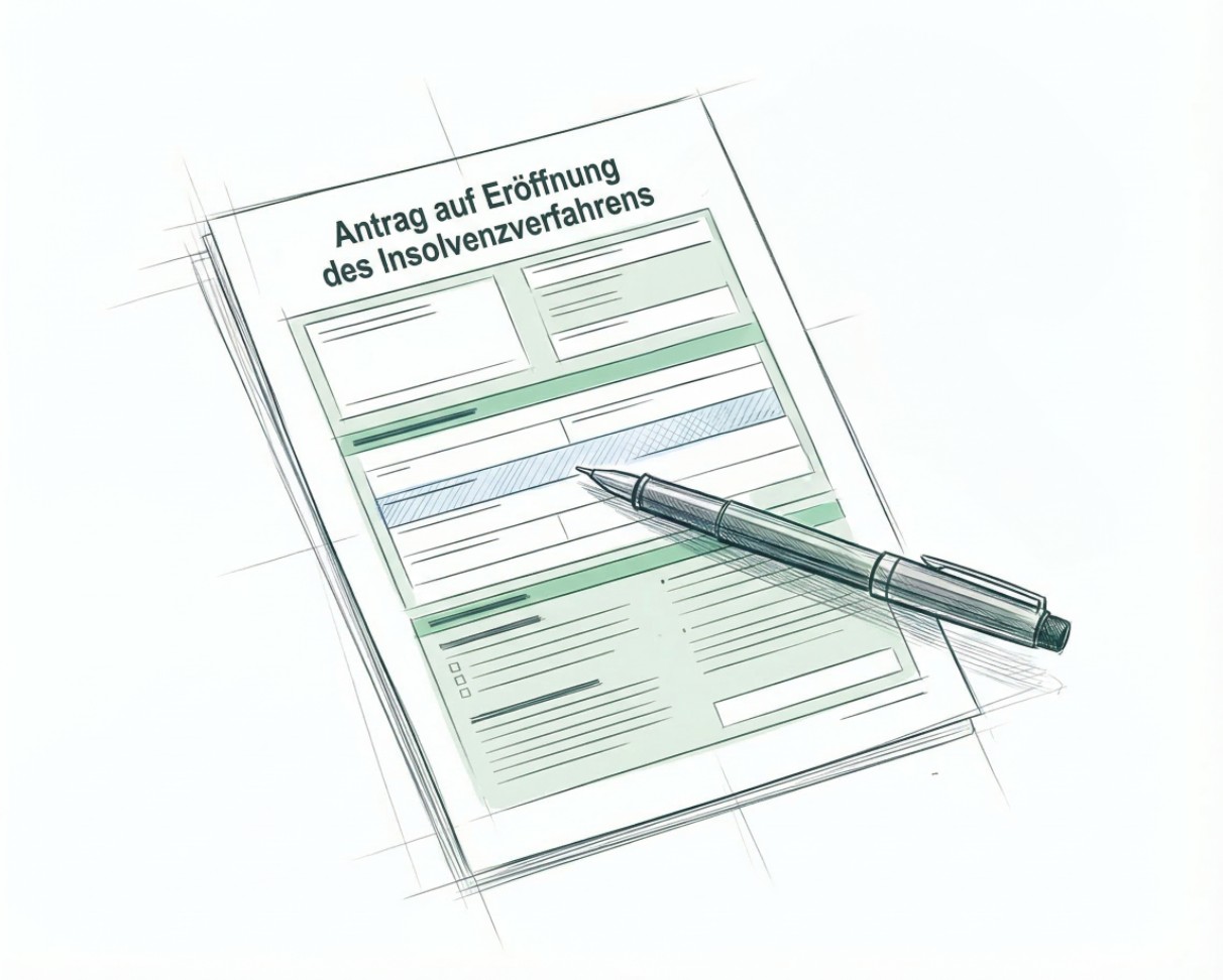 Insolvenzverschleppung GmbH: Antragspflicht im Fokus Insolvenzantrag einer GmbH mit Stift als Symbol für Insolvenzverschleppung und verspätete Antragstellung. Insolvenzverschleppung GmbH: Antragspflicht im Fokus.